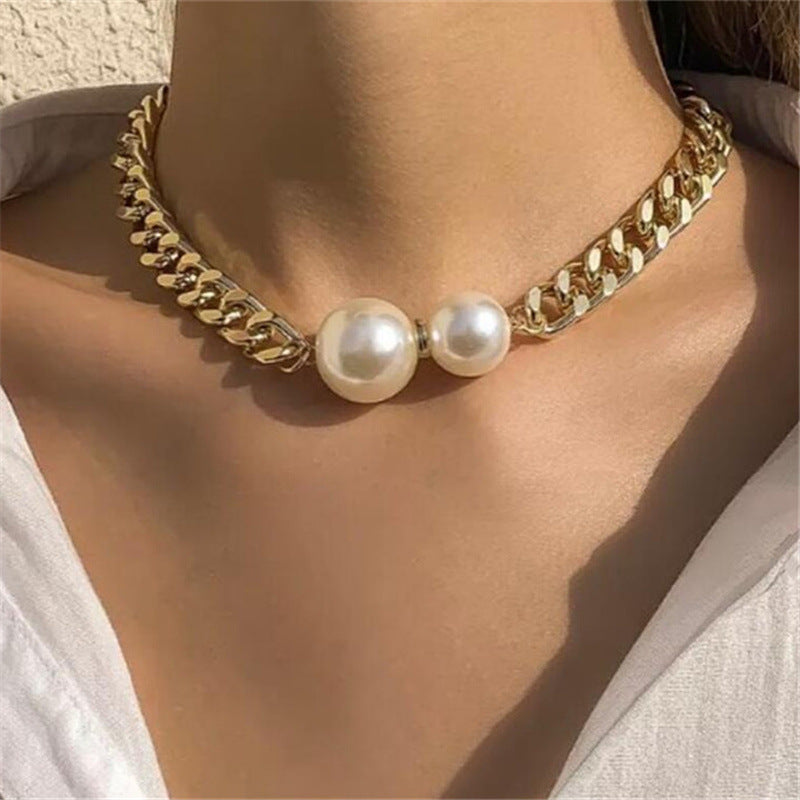 Double Pearl Necklace