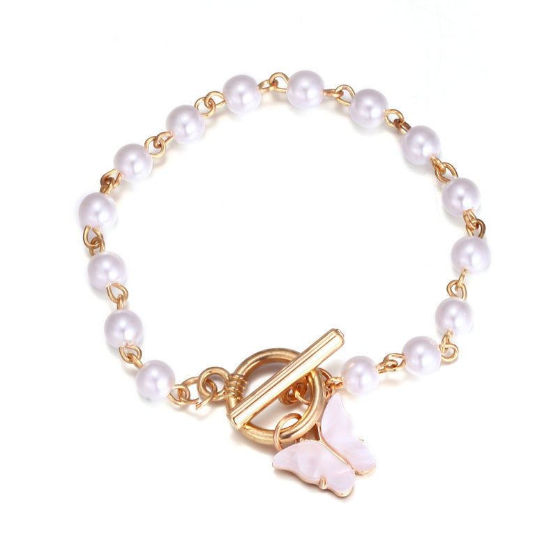 Pearl Butterfly Bracelet