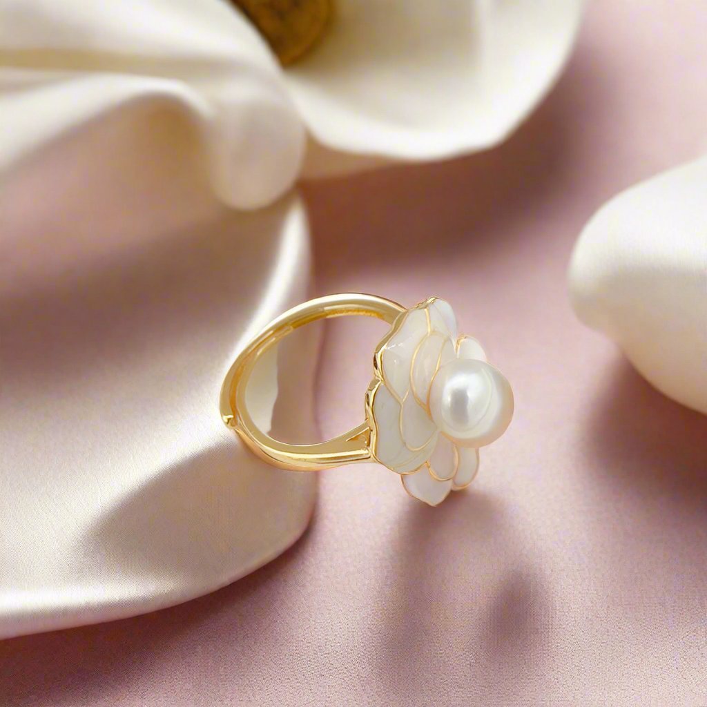 Floral Pearl Jewelry Set