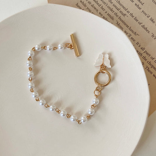 Pearl Butterfly Bracelet
