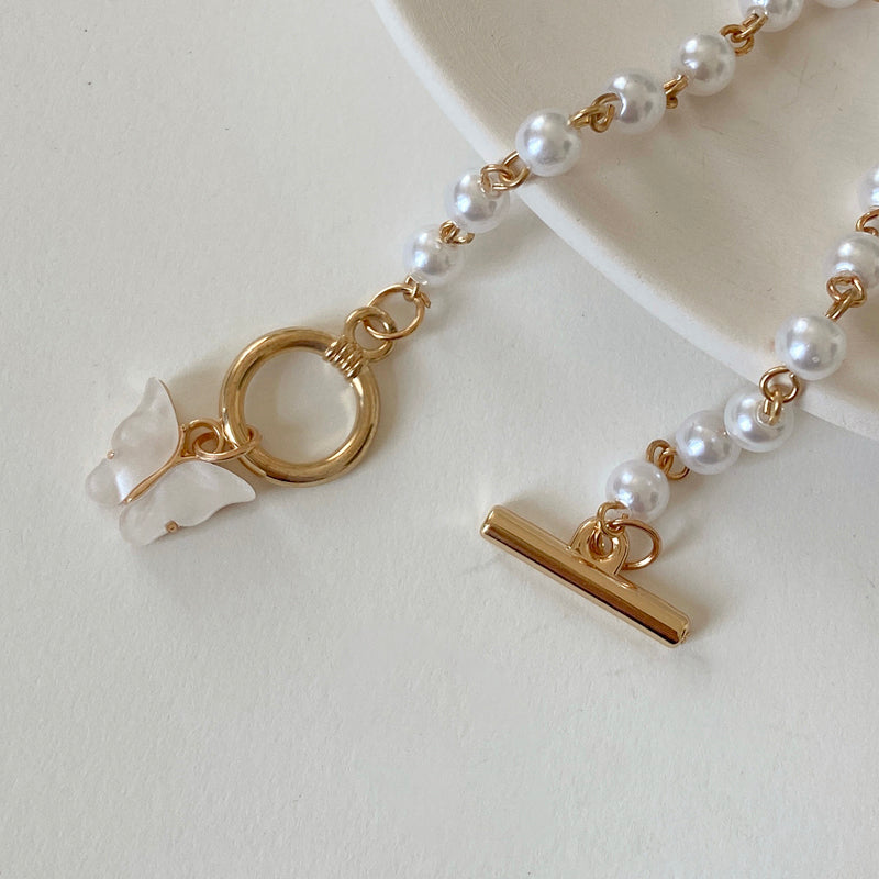 Pearl Butterfly Bracelet