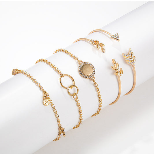 Arrow Leaf Bracelet Set