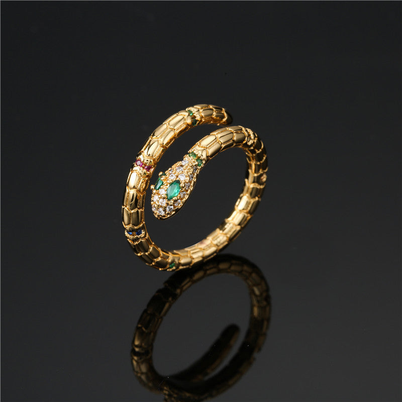 Elegant Adjustable Snake Finger Ring