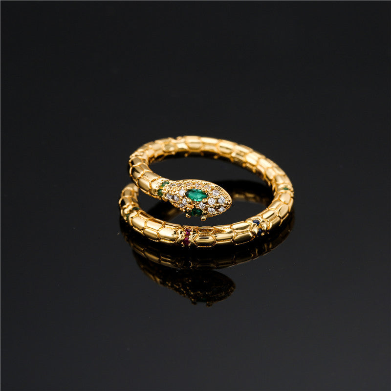 Elegant Adjustable Snake Finger Ring