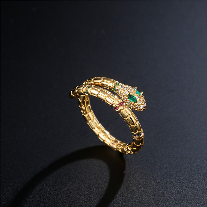 Elegant Adjustable Snake Finger Ring