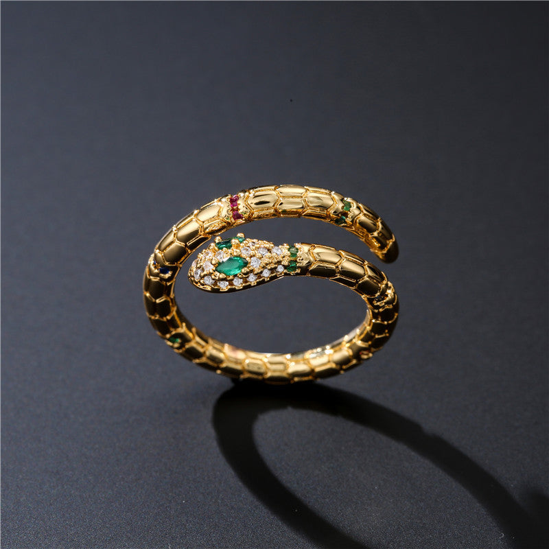 Elegant Adjustable Snake Finger Ring