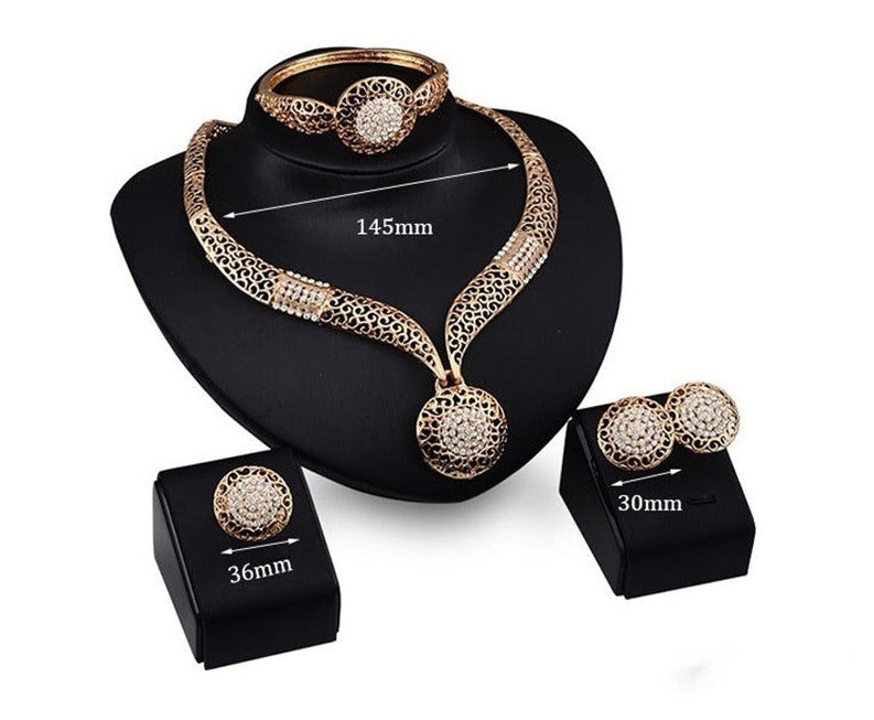 Golden Glamour Jewelry Set
