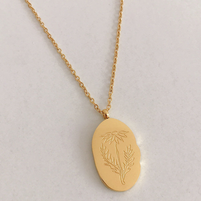 Birth Month Flower Necklace
