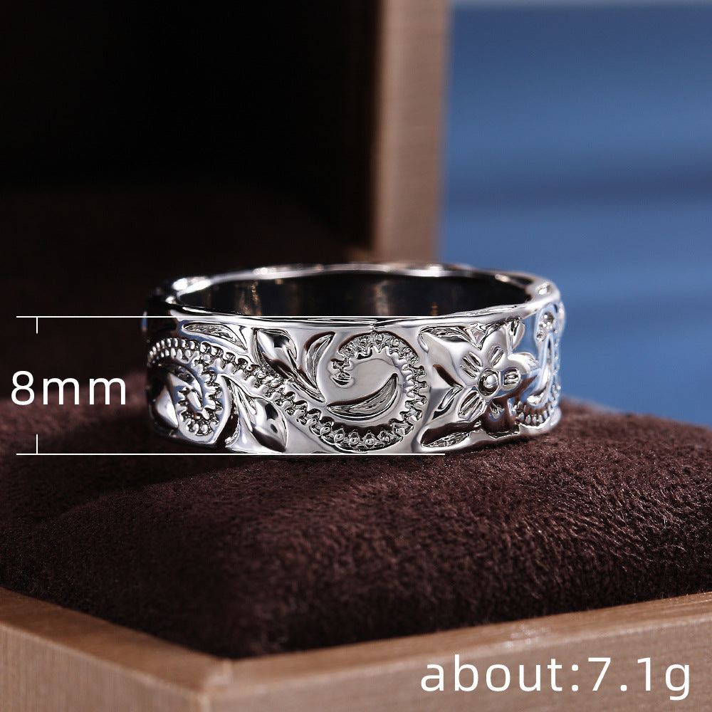 Wide Sterling Silver Ring
