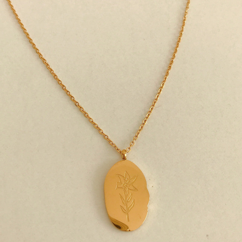 Birth Month Flower Necklace