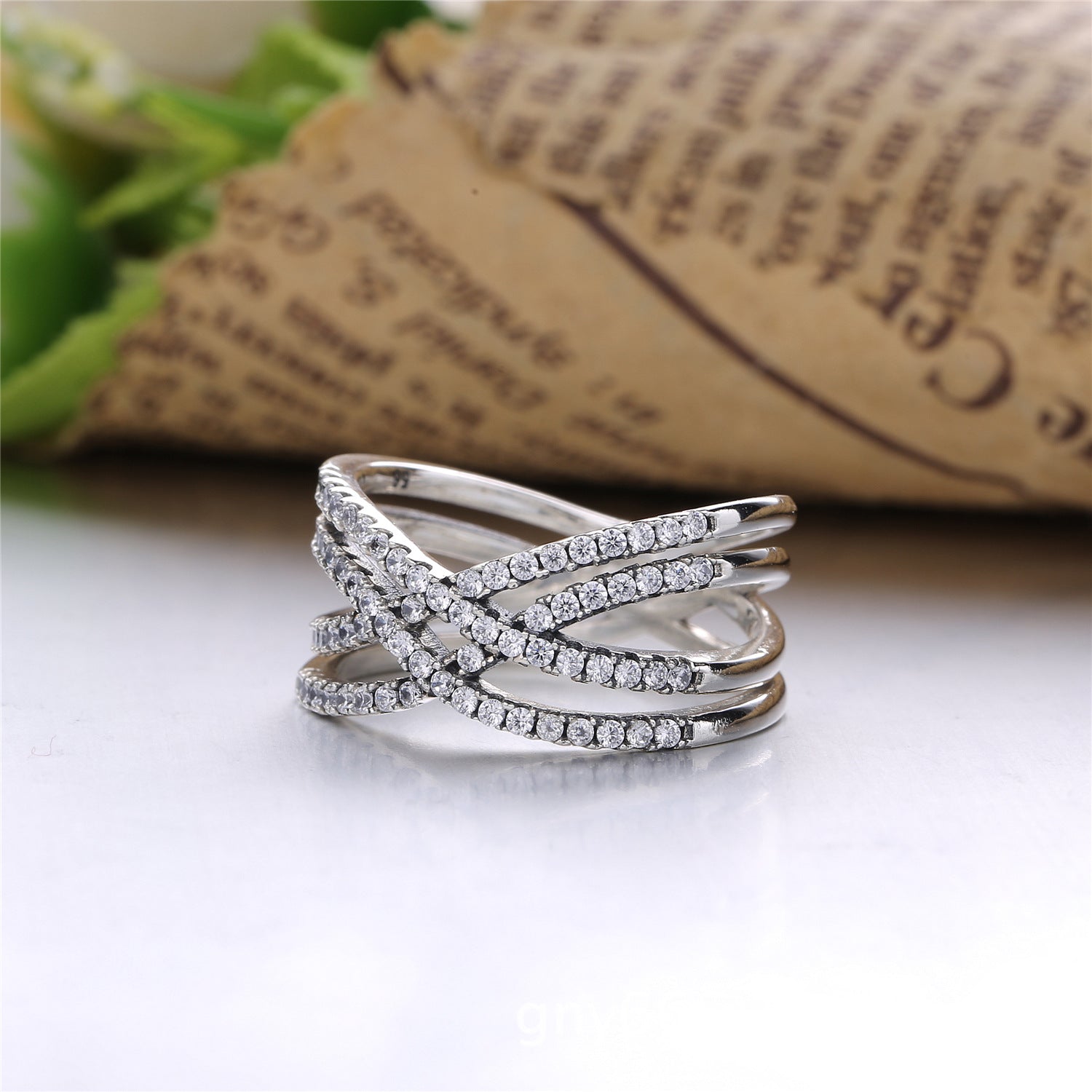 Sterling Silver Crisscross Ring