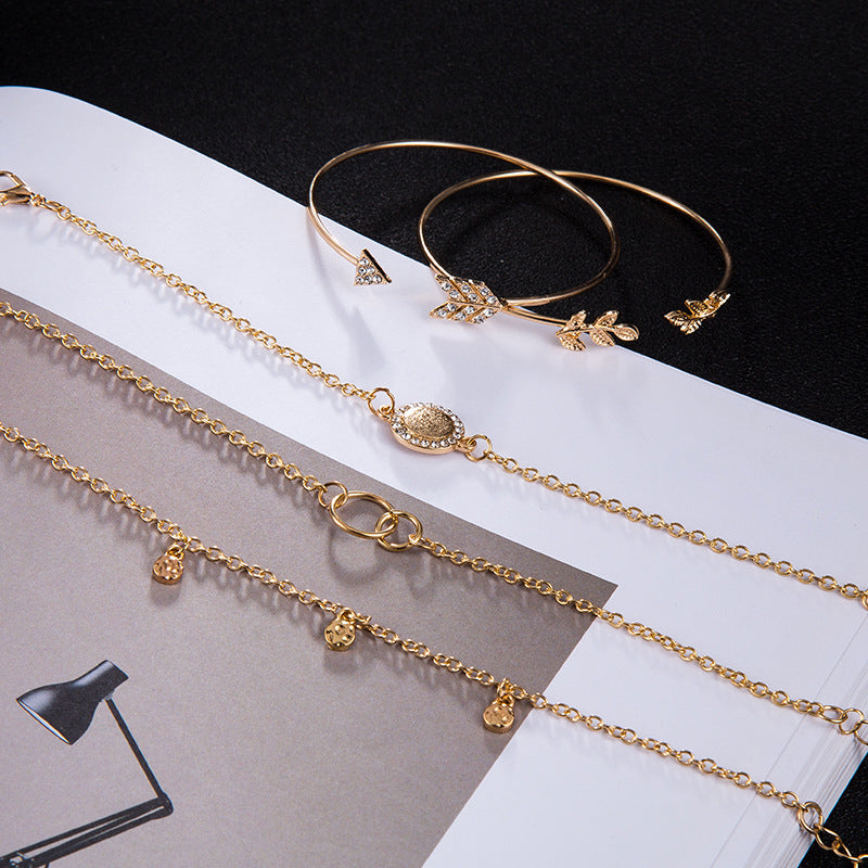 Arrow Leaf Bracelet Set