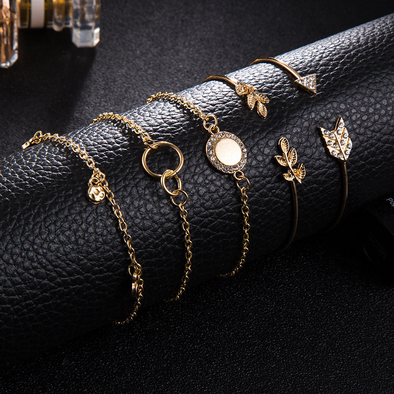 Arrow Leaf Bracelet Set
