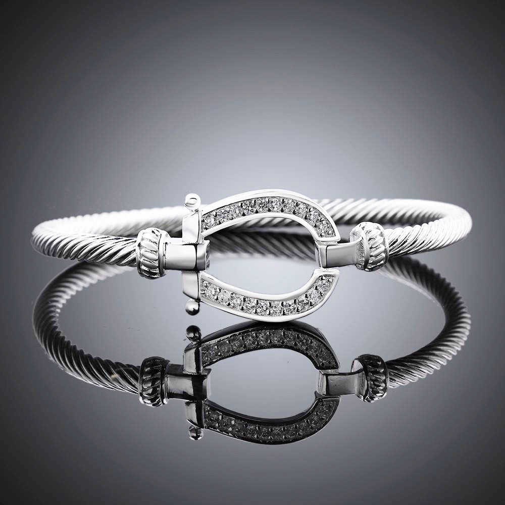 Horseshoe Bangle Bracelet