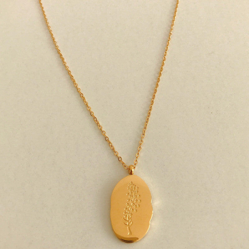 Birth Month Flower Necklace