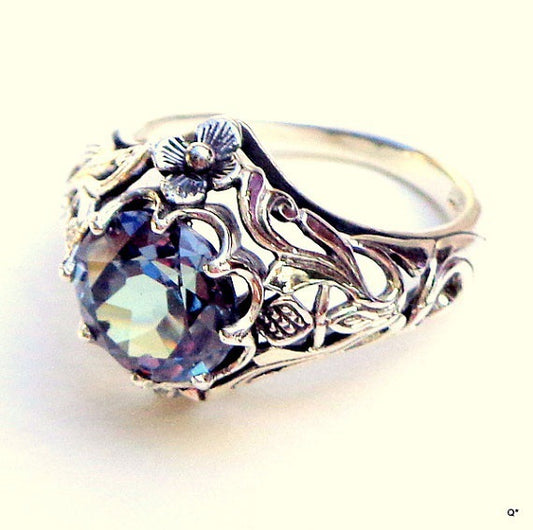 Blue Crystal Ring