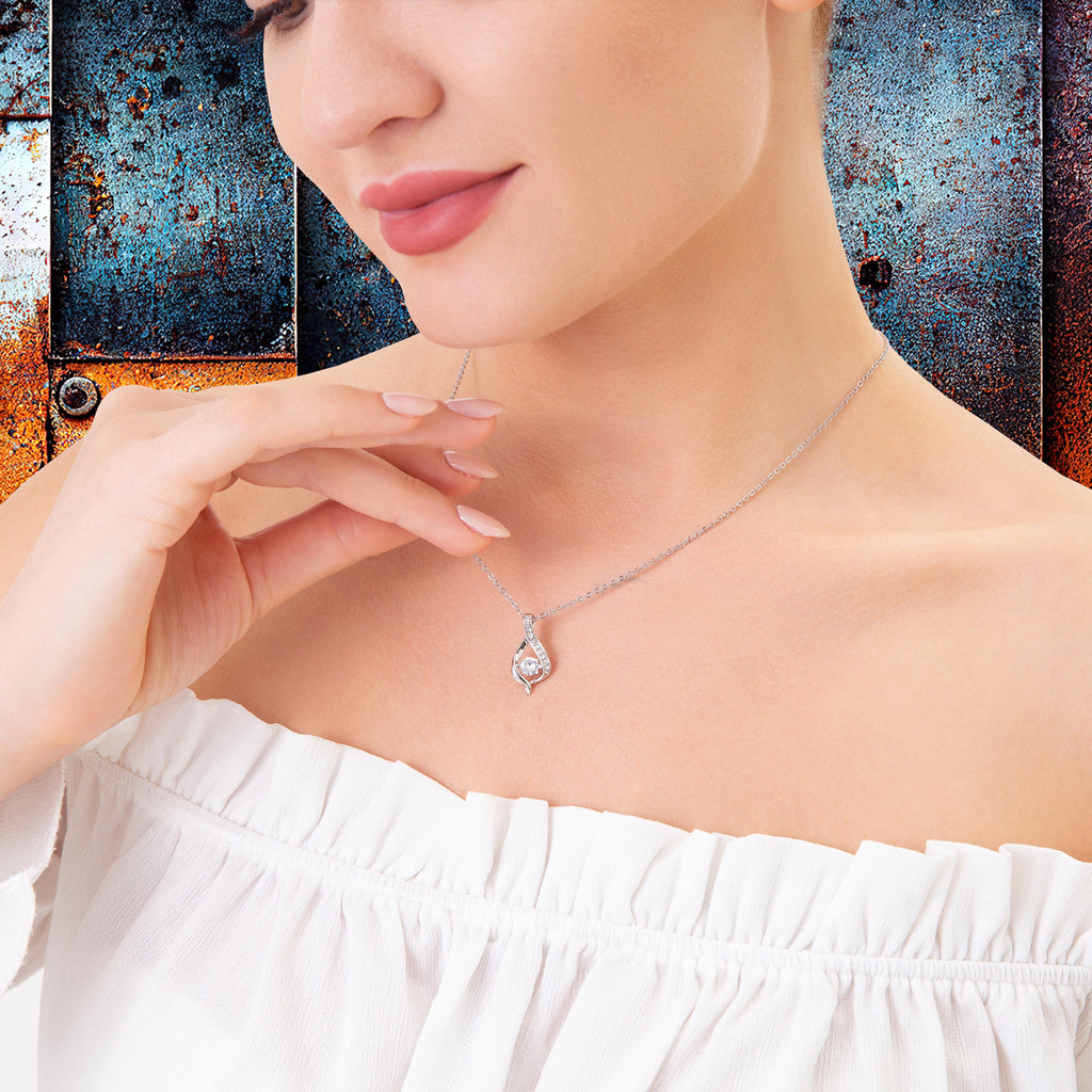 Dreamy Babe - Ribbon Pendant Necklace Gift To My Mom