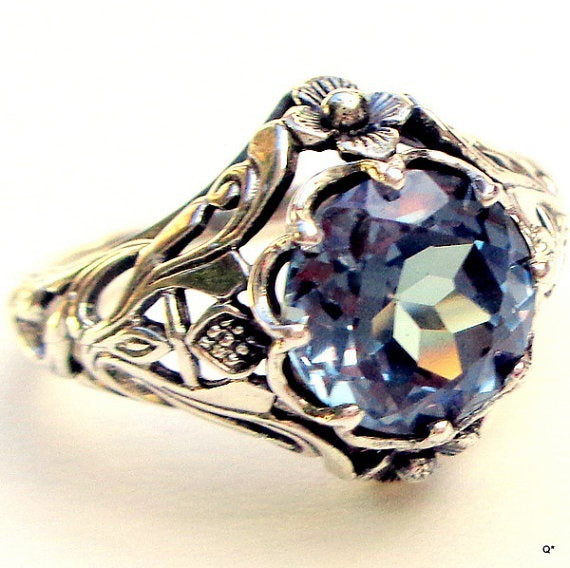 Blue Crystal Ring
