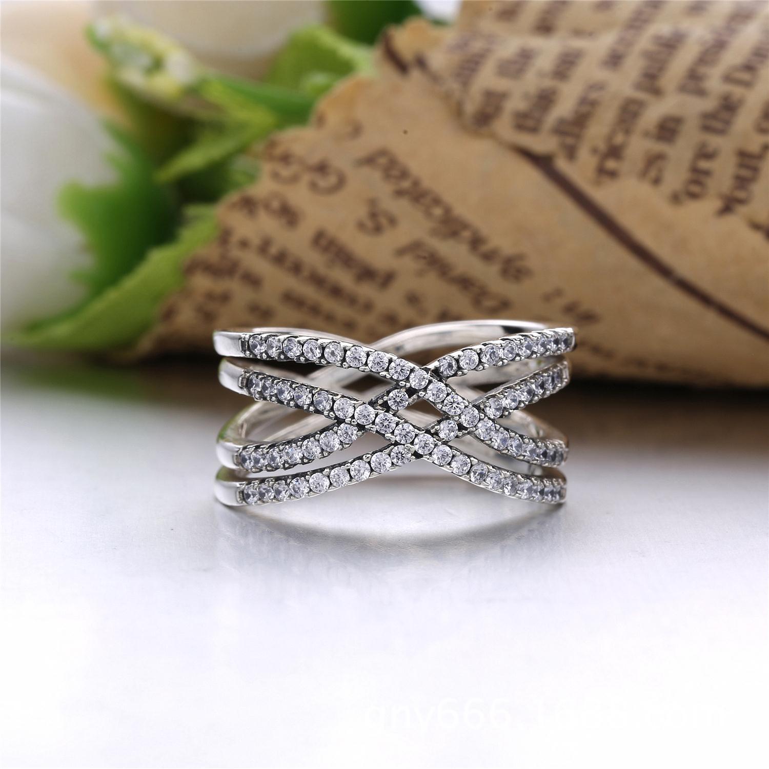 Sterling Silver Crisscross Ring