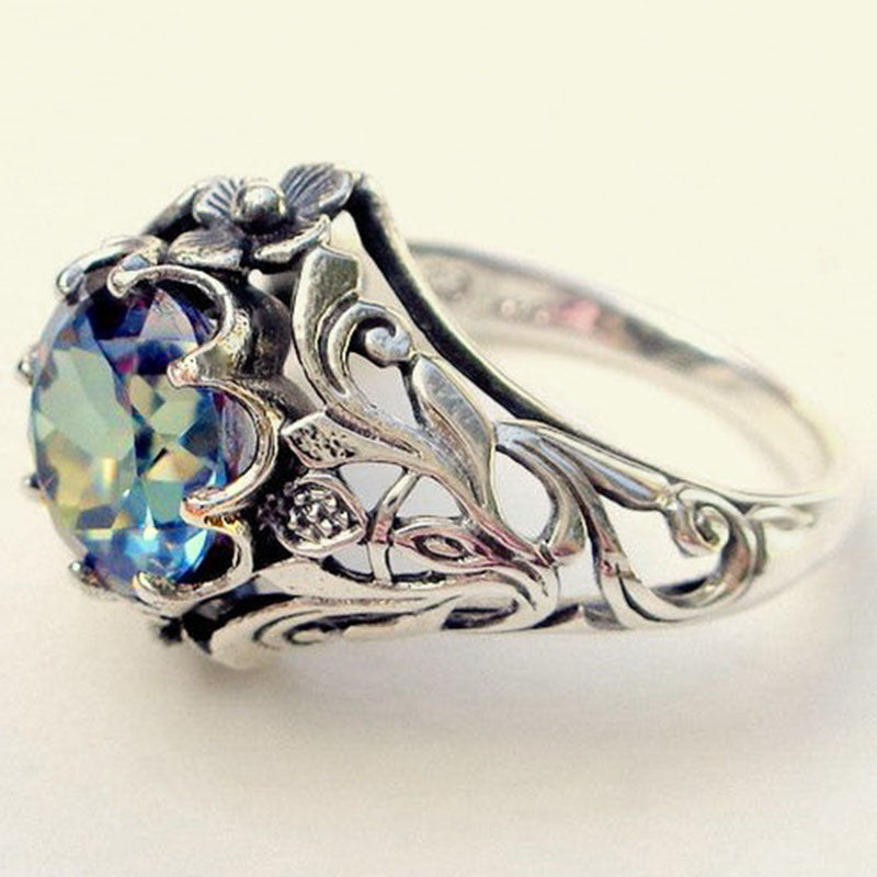 Blue Crystal Ring
