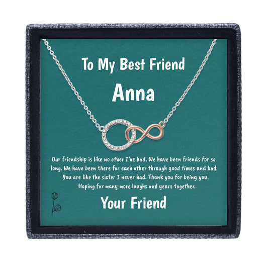 Infinite Bond - Infinity Circle Necklace Gift To My Bestfriend