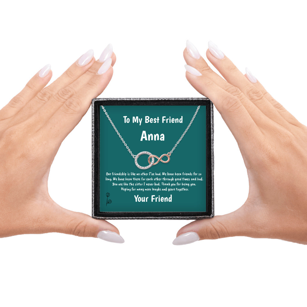 Infinite Bond - Infinity Circle Necklace Gift To My Bestfriend