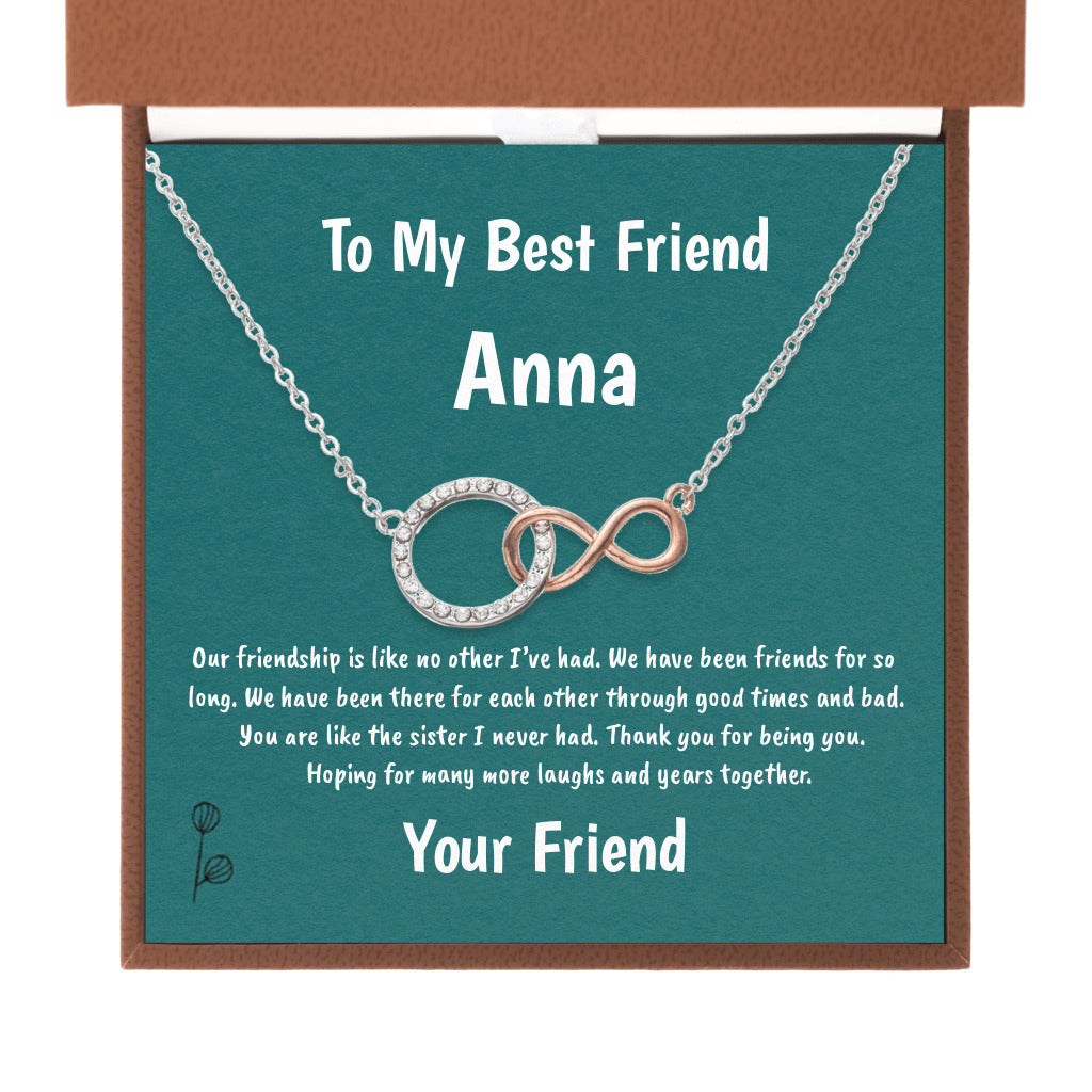Infinite Bond - Infinity Circle Necklace Gift To My Bestfriend