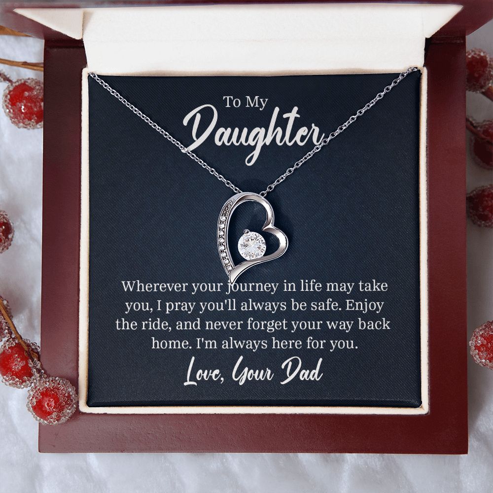 Forever Love Necklace, To My Daughter From Dad