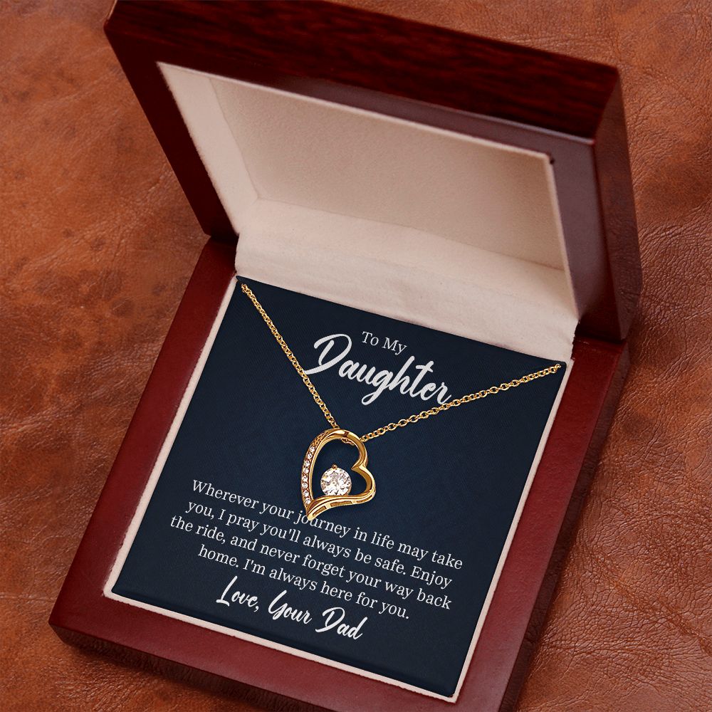 Forever Love Necklace, To My Daughter From Dad