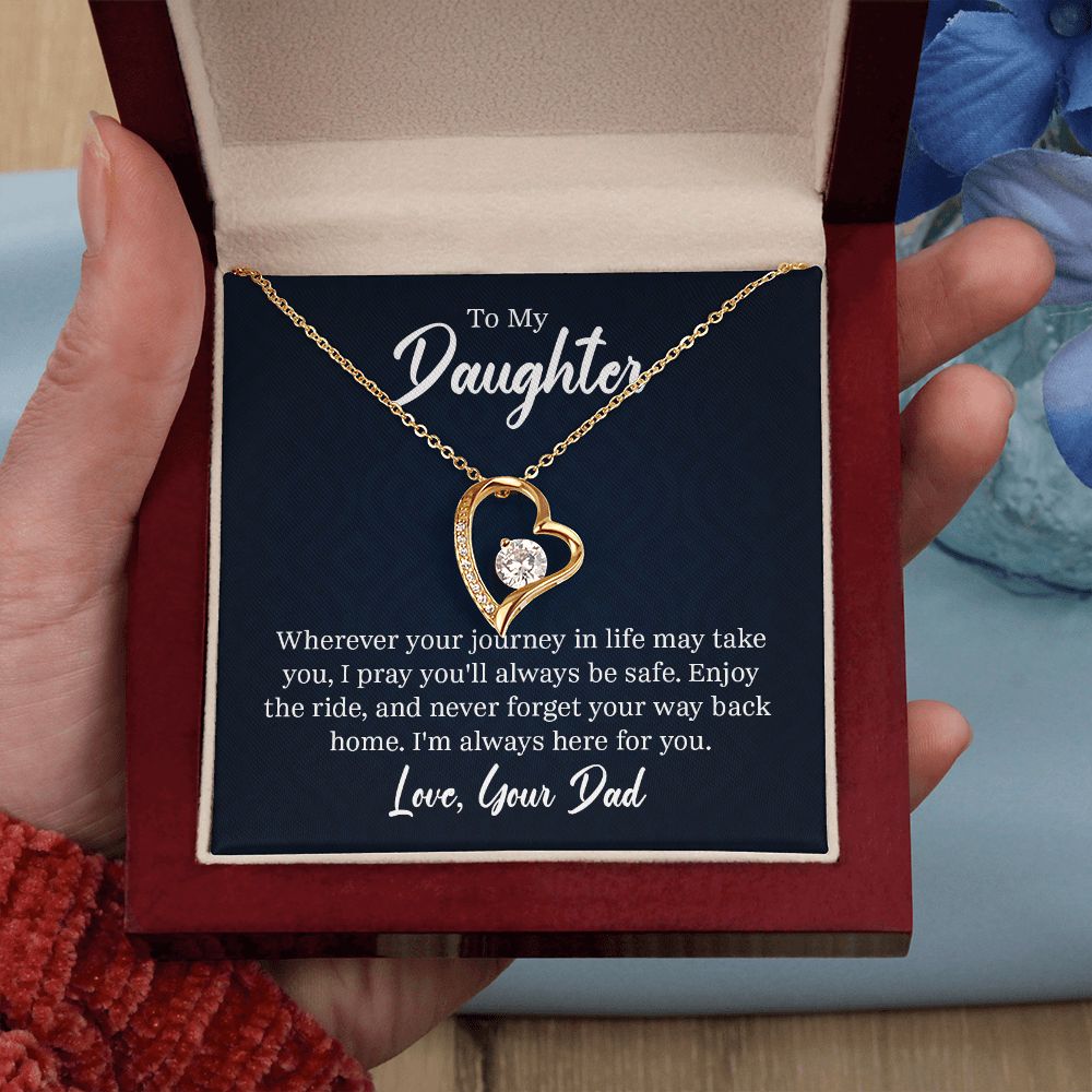 Forever Love Necklace, To My Daughter From Dad