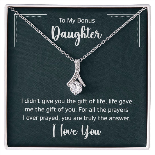 Alluring Beauty Necklace, To My Bonus Daughter