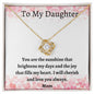 Love Knot Necklace, To My Daughter from Mom