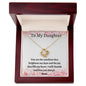 Love Knot Necklace, To My Daughter from Mom