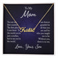 Custom Name Necklace For Mom From Son