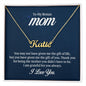 Custom Name Necklace For Bonus Mom