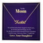 Custom Name Necklace For Mom From Daughter