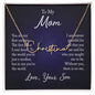 Signature Name Necklace For Mom From Son