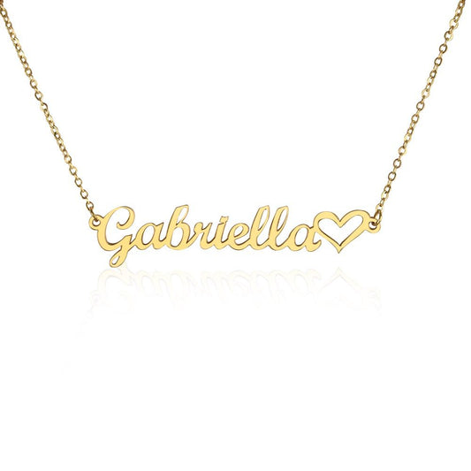 Custom Heart Name Necklace