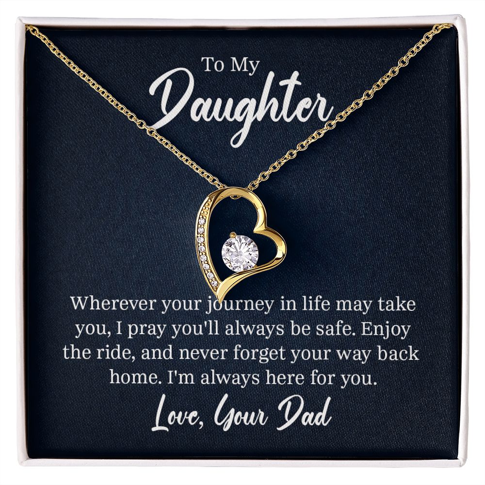 Forever Love Necklace, To My Daughter From Dad