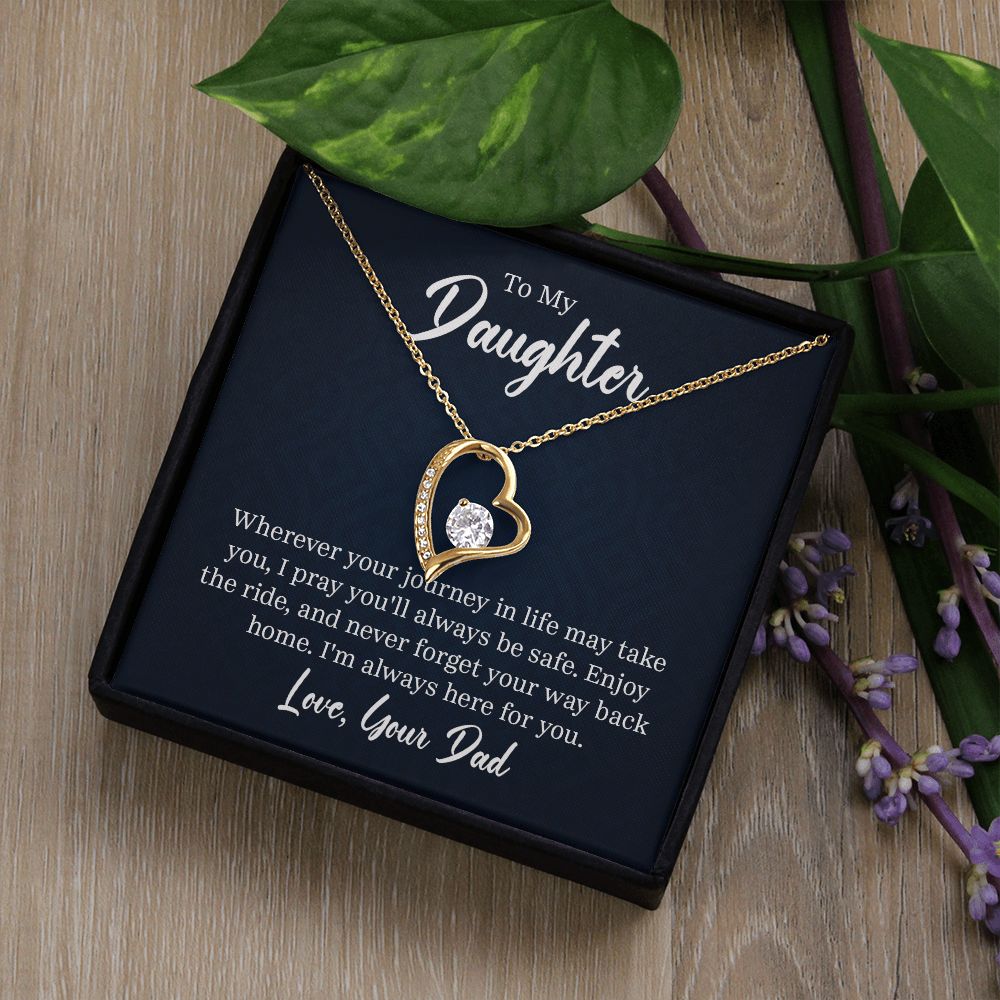 Forever Love Necklace, To My Daughter From Dad