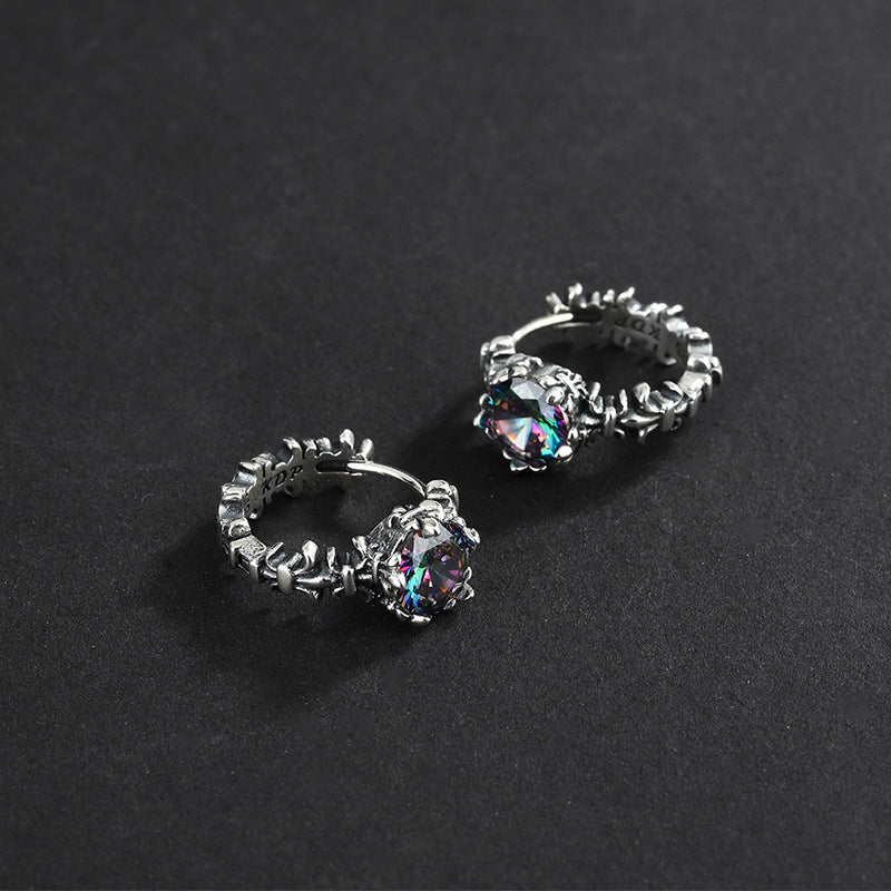 Sterling Silver Morandi Zircon Earrings