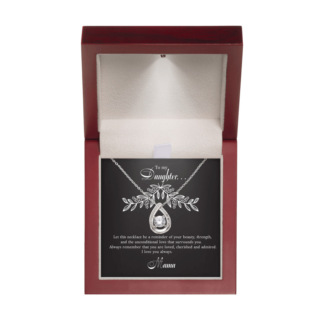 Forever Love - Floating Stone Necklace Gift To My Daughter