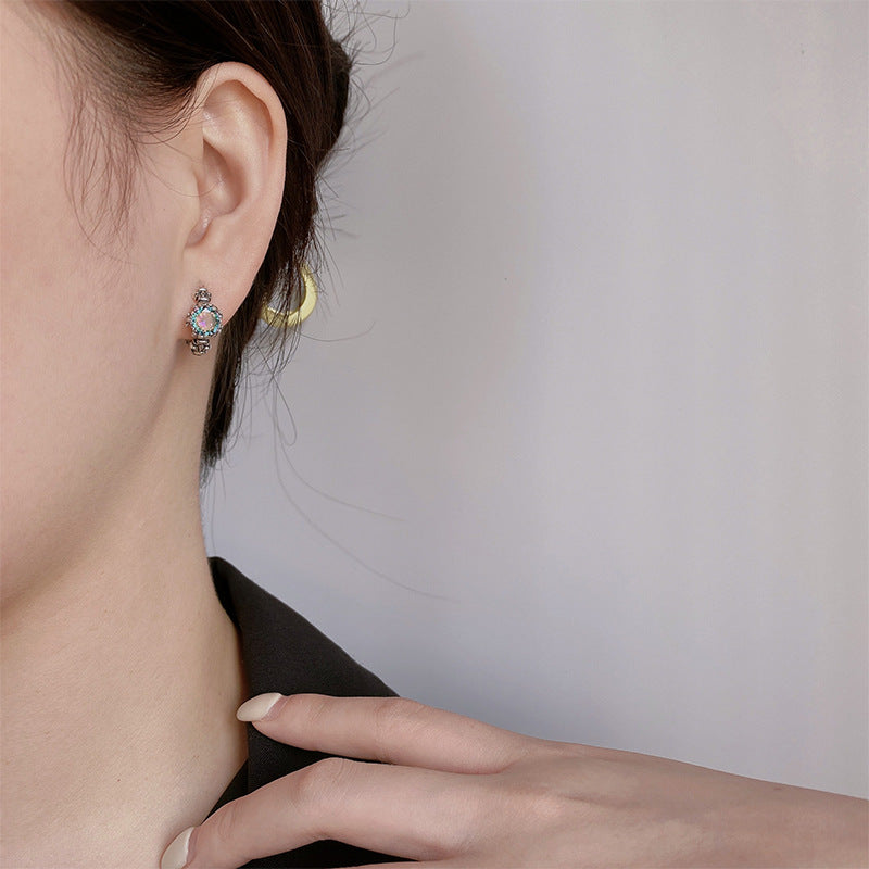 Sterling Silver Morandi Zircon Earrings