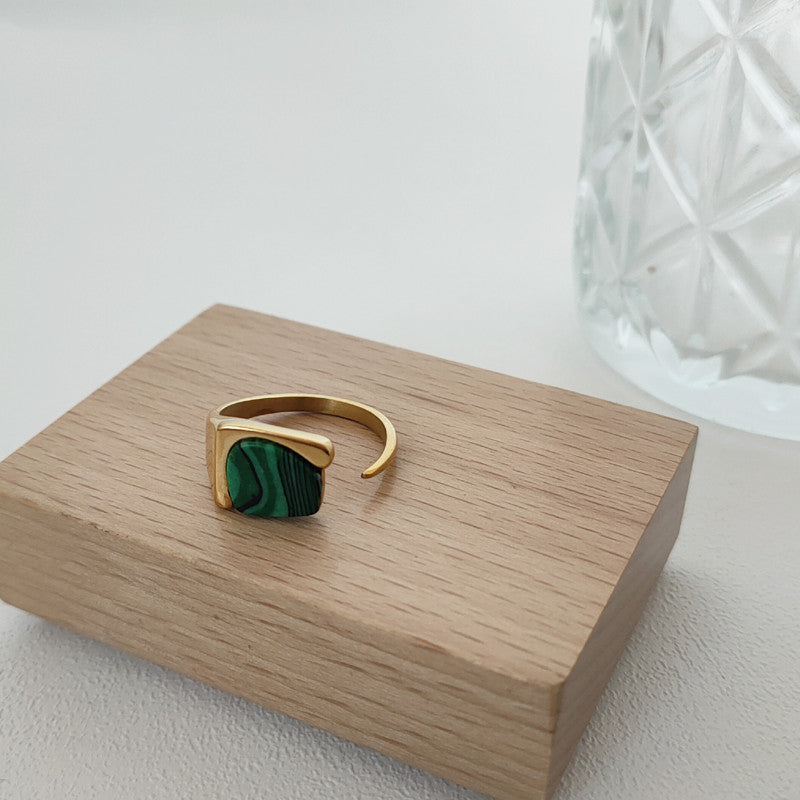 Green Malachite Ring