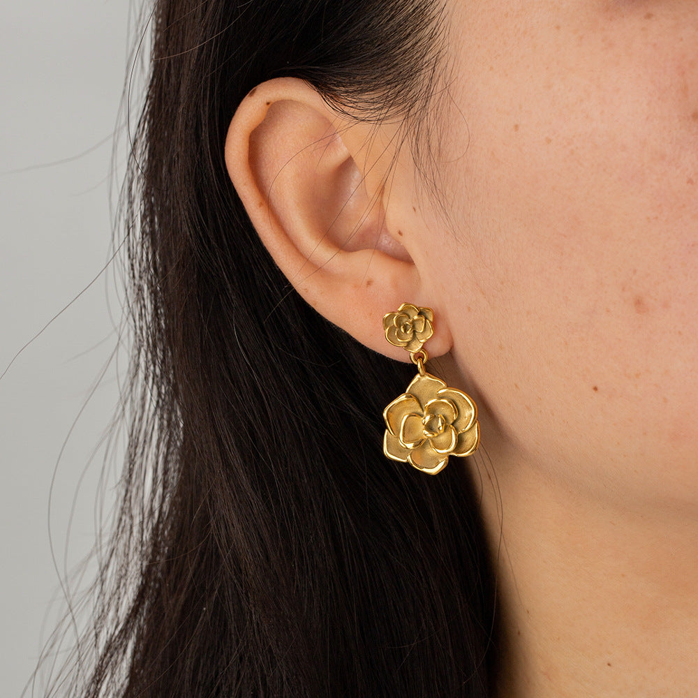 Rose Dangle Earrings