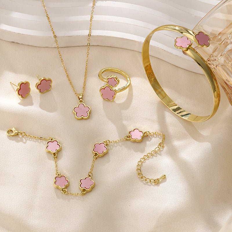 Five-leaf Clover Jewelry Set