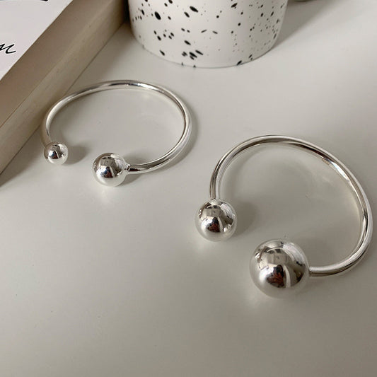 Double Ball Bangle Bracelet
