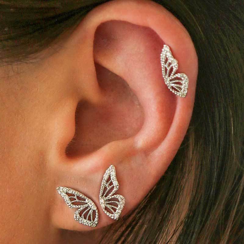 Unique Bohemian Butterfly Crystal Earrings: Exquisite Handcrafted Jewelry