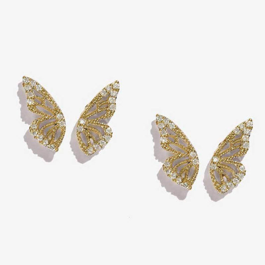 Bohemian Crystal Butterfly Earrings