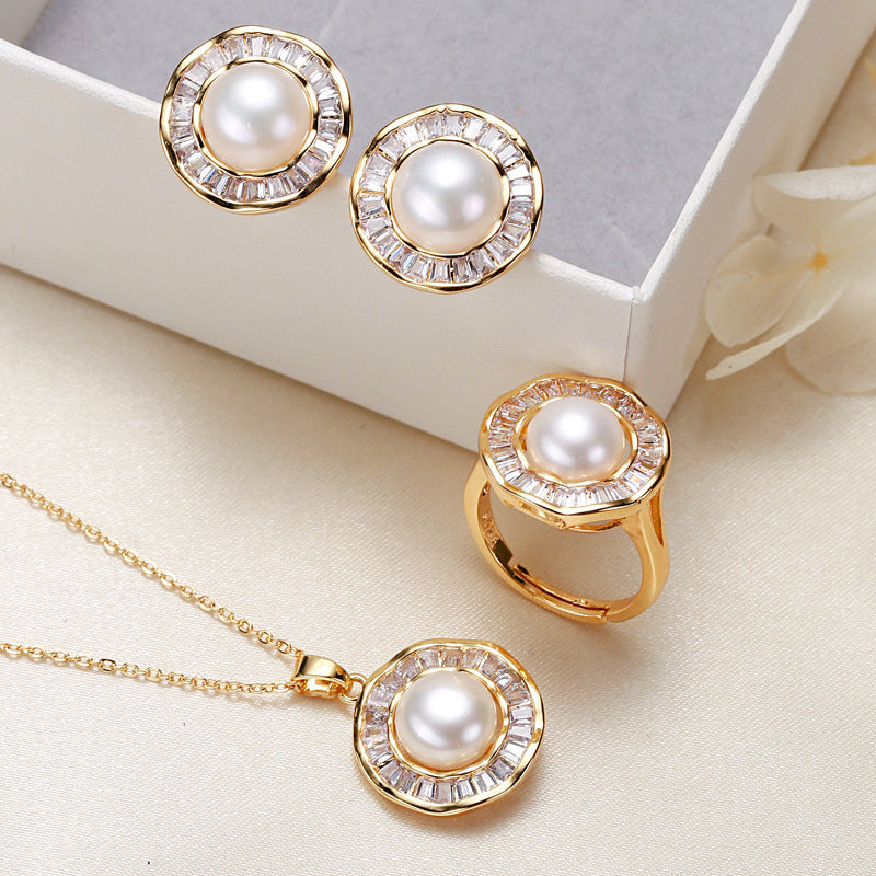 Elegant Freshwater Pearl Set